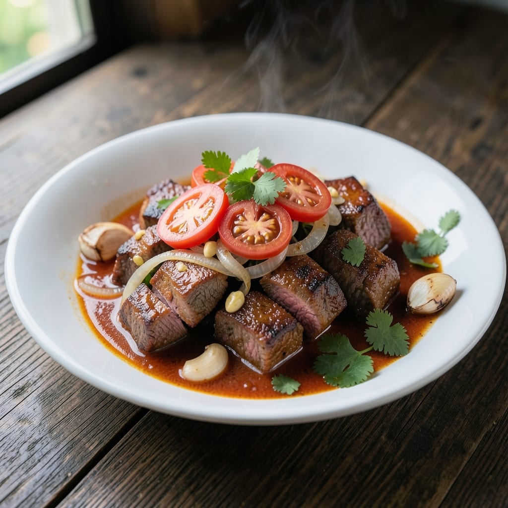 Beef Afritada Panlasang Pinoy Recipe: Tomato-Sauce Simmered Tender Beef Bites
