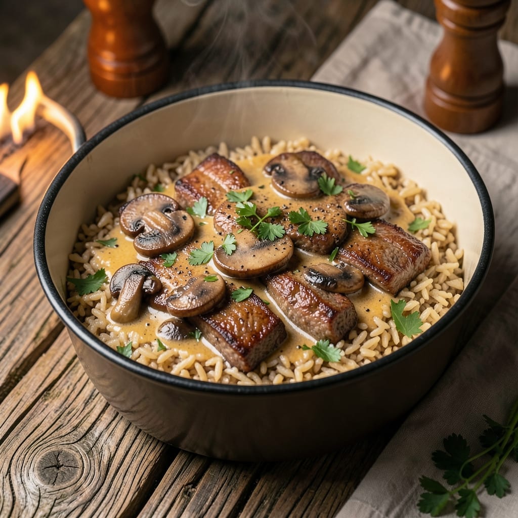 Backpacking Beef Stroganoff Recipe: One-Pot Mushroom Magic for Campfires