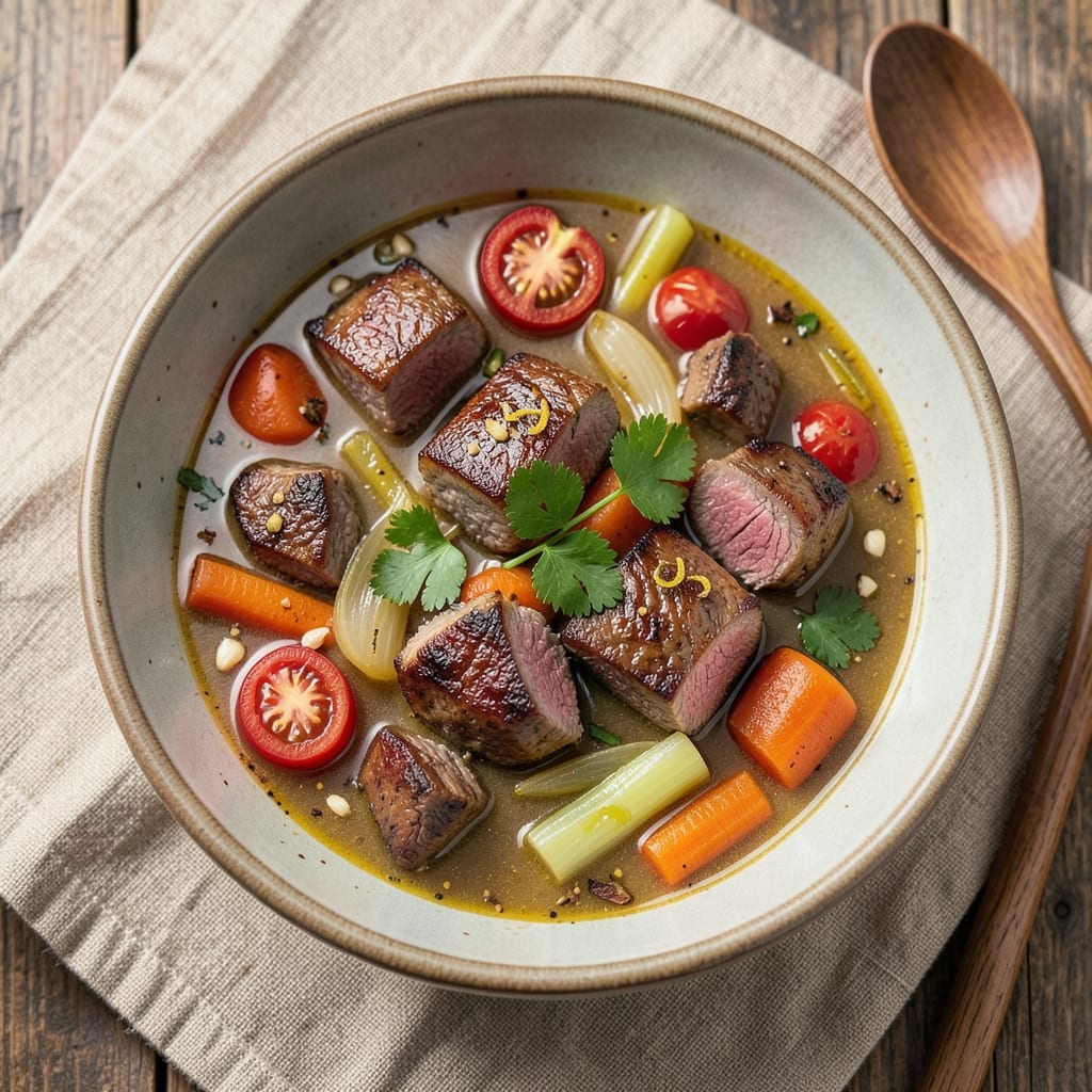 5-Star Vegetable Beef Soup Recipe: Silky Smooth with Caramelized Root Depth