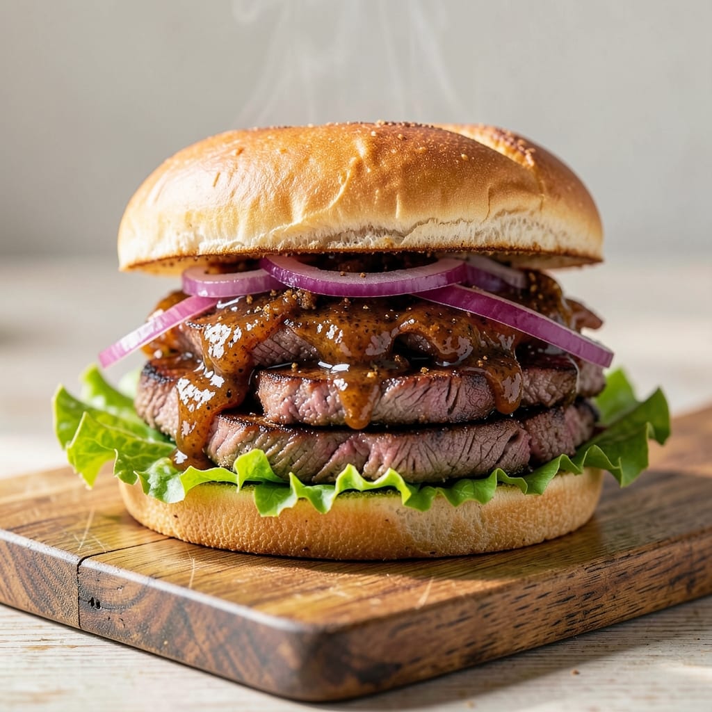 A&W BBQ Beef Sandwich Recipe: Charred Bun Hugs and Saucy Crunch