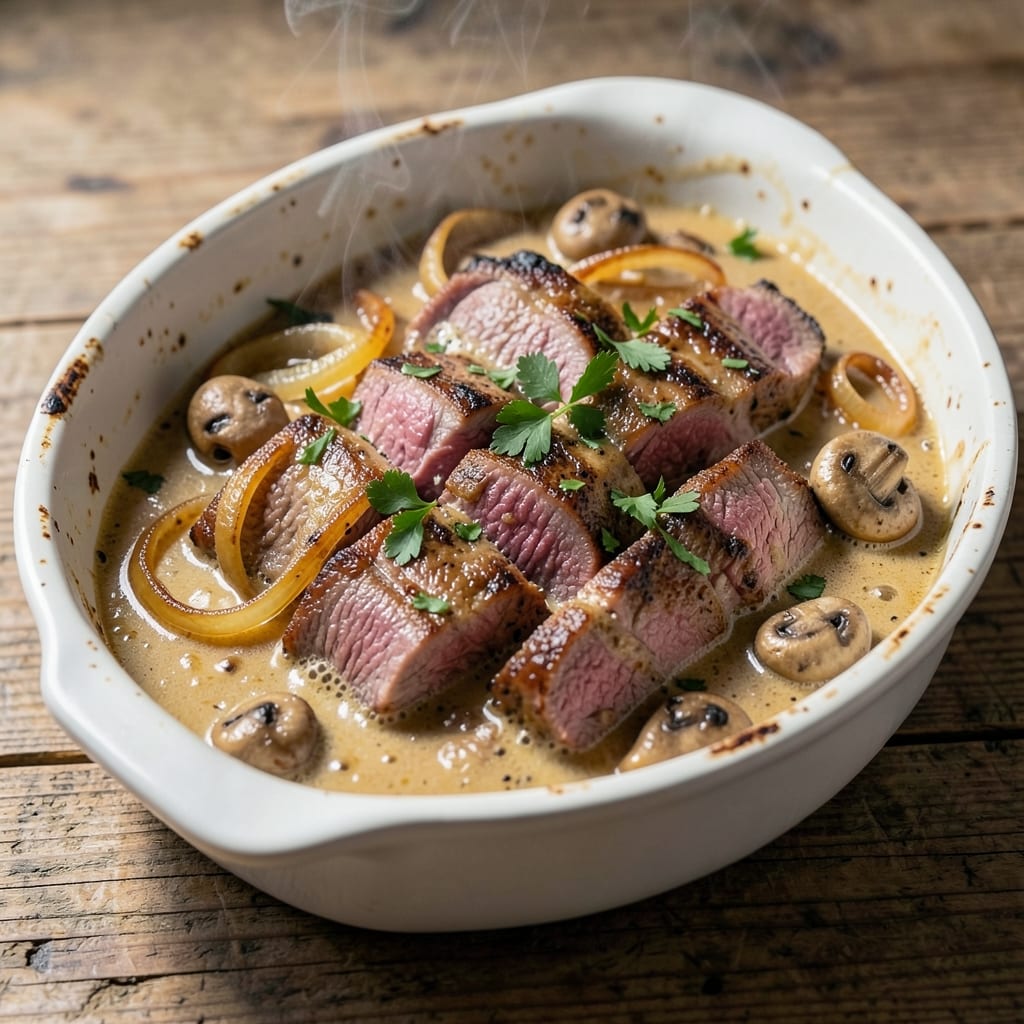 Authentic German Beef Stroganoff Recipe: Sour Cream and Mushroom Velvety Richness
