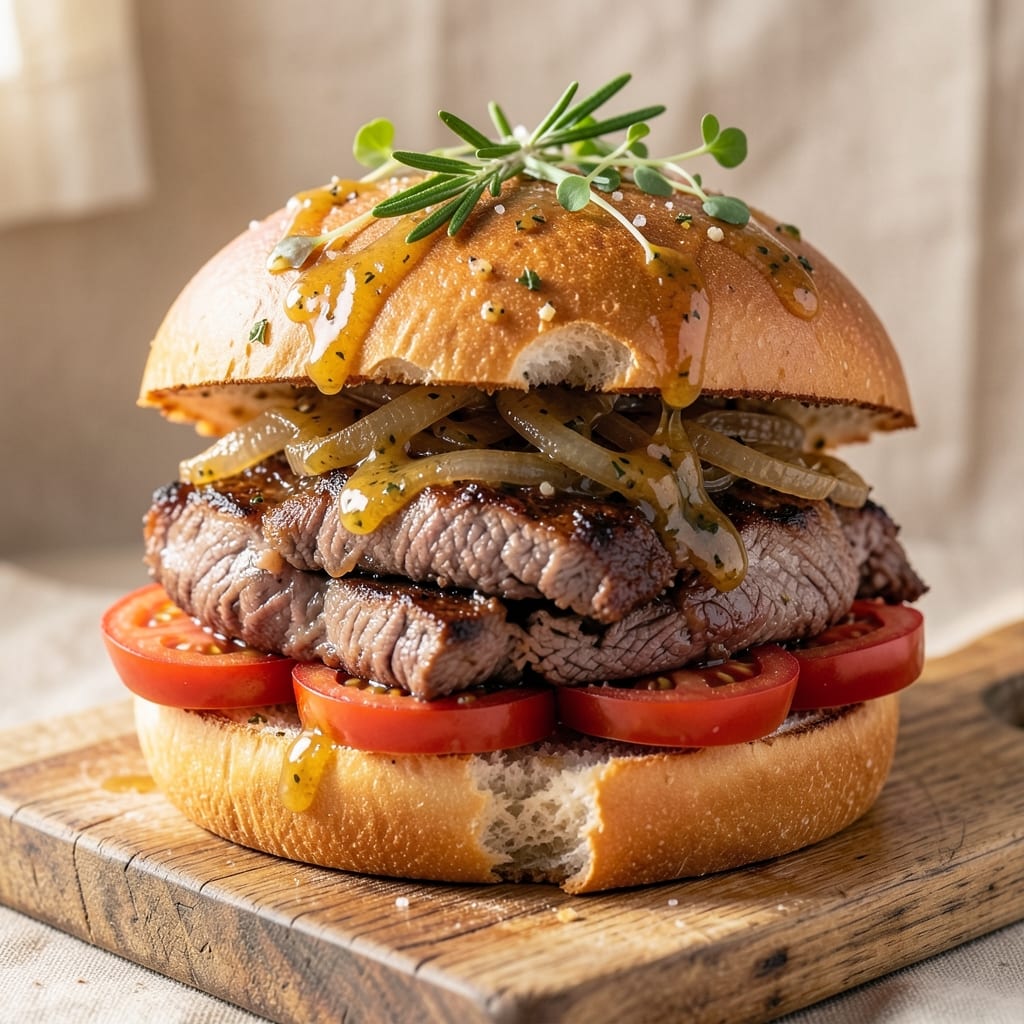 Baked Roast Beef Sandwich Recipe: Slow-Cooked Sandwich Meat with Crispy Top