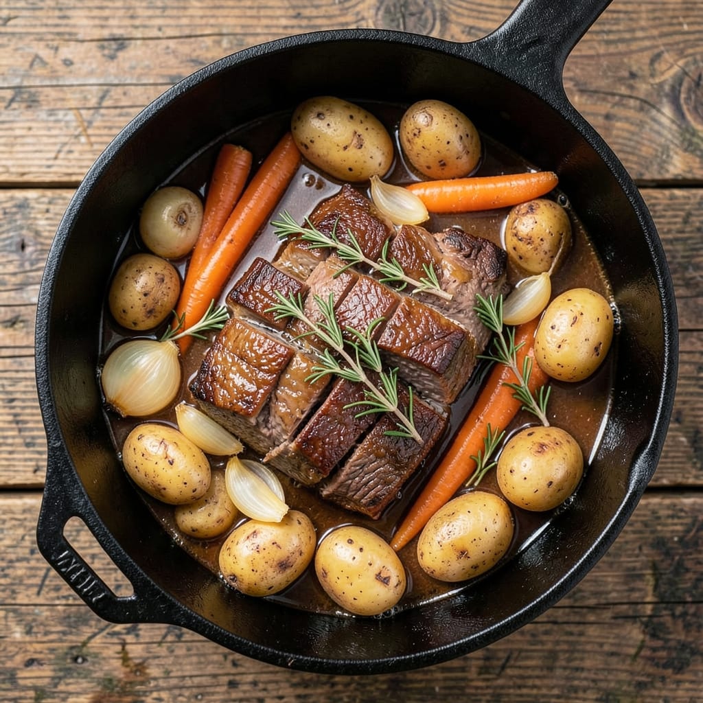 Six-Hour Beef Stew Recipe: Deep Umami Braise With Caramelized Root Veggies