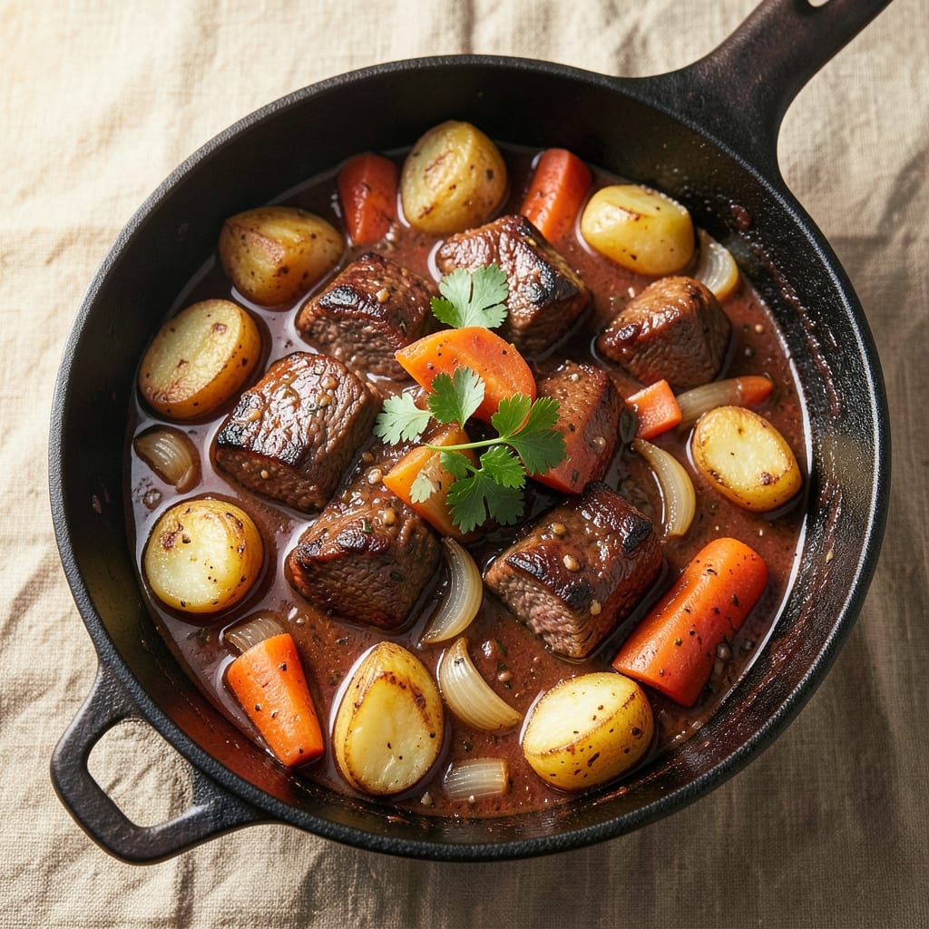 A1 Beef Stew Recipe: Deep Umami Braise with Caramelized Potatoes