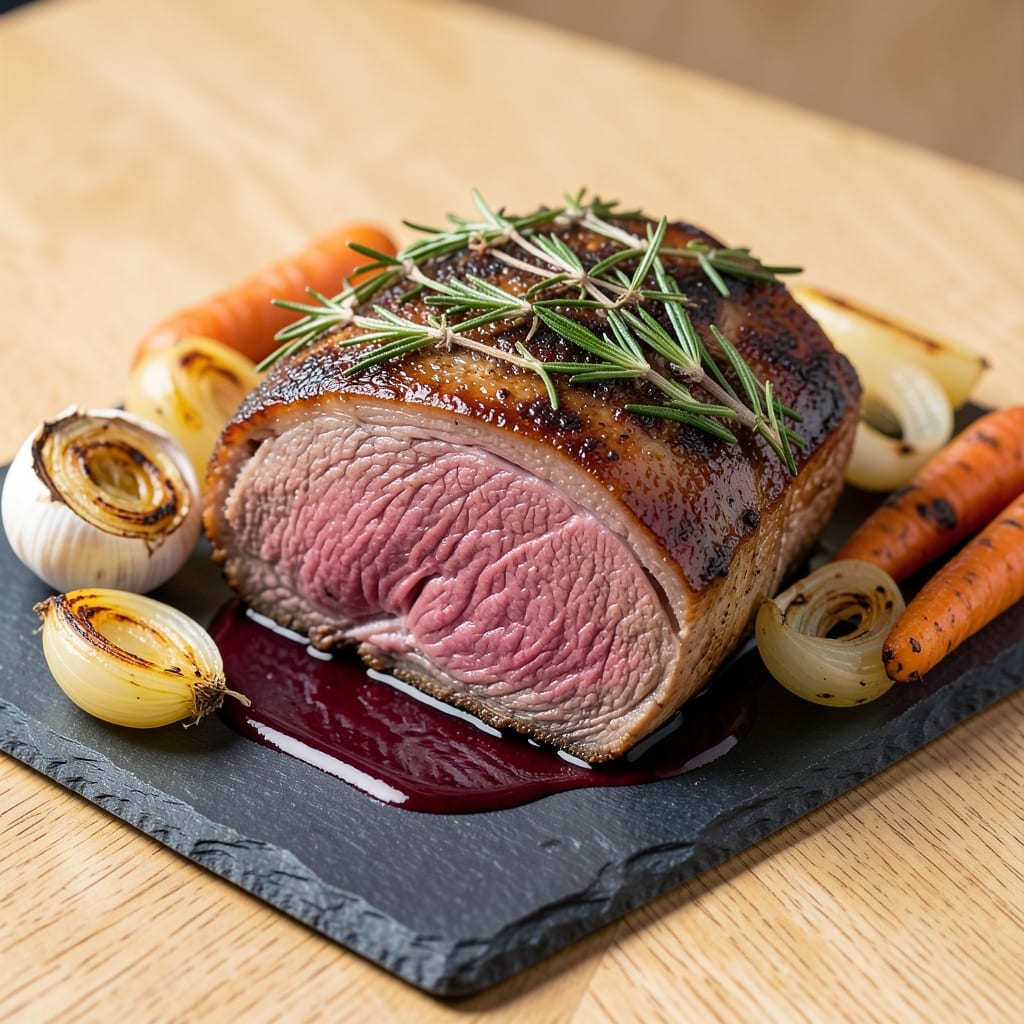 5-Lb Roast Beef Recipe: Au Jus Bath for Maximum Juiciness