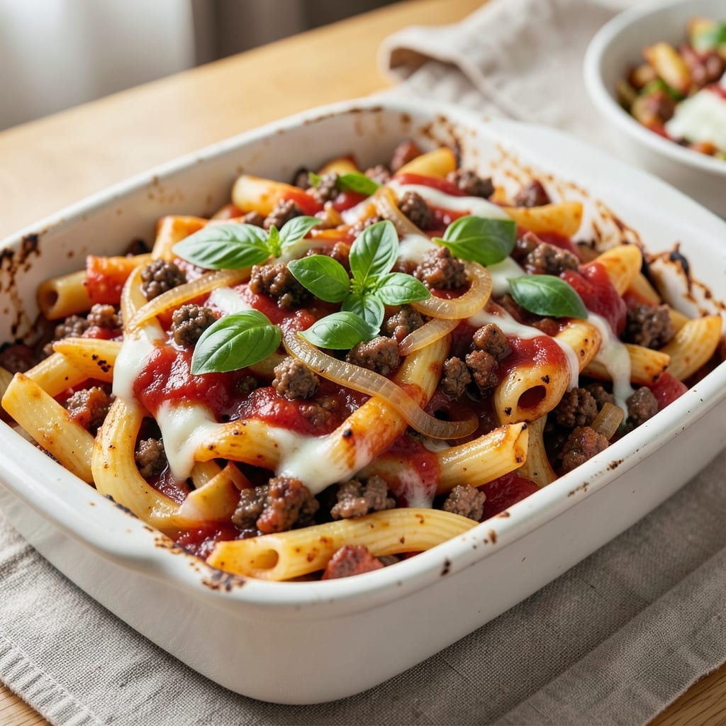 Baked Ziti Recipe with Ground Beef and Italian Sausage: One-Pot Italian Feast With Crispy Top