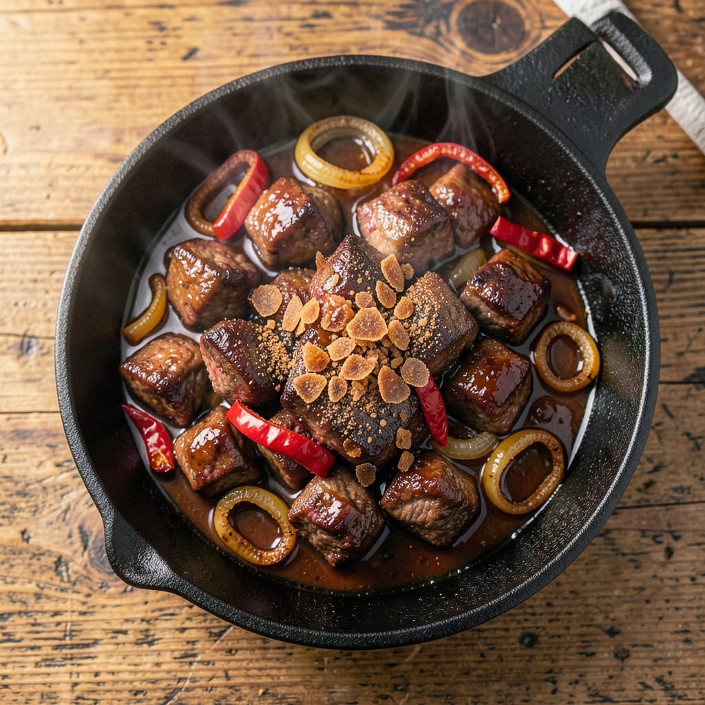 BBQ Beef Cubes Recipe: Smoky-Sweet One-Pan Bites with Crispy Edges