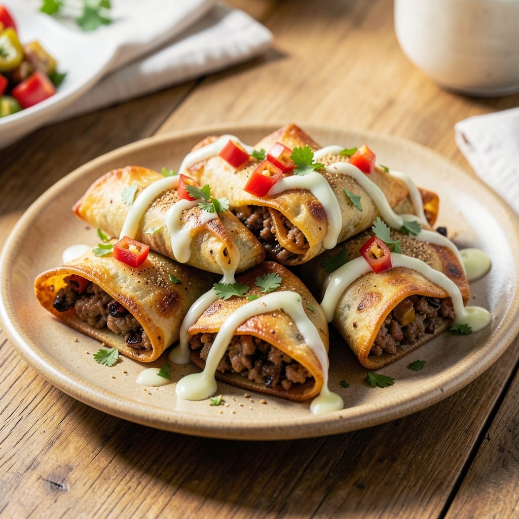 Air Fryer Beef Taquitos Recipe: Smoky Chipotle Crunch in 12 Minutes
