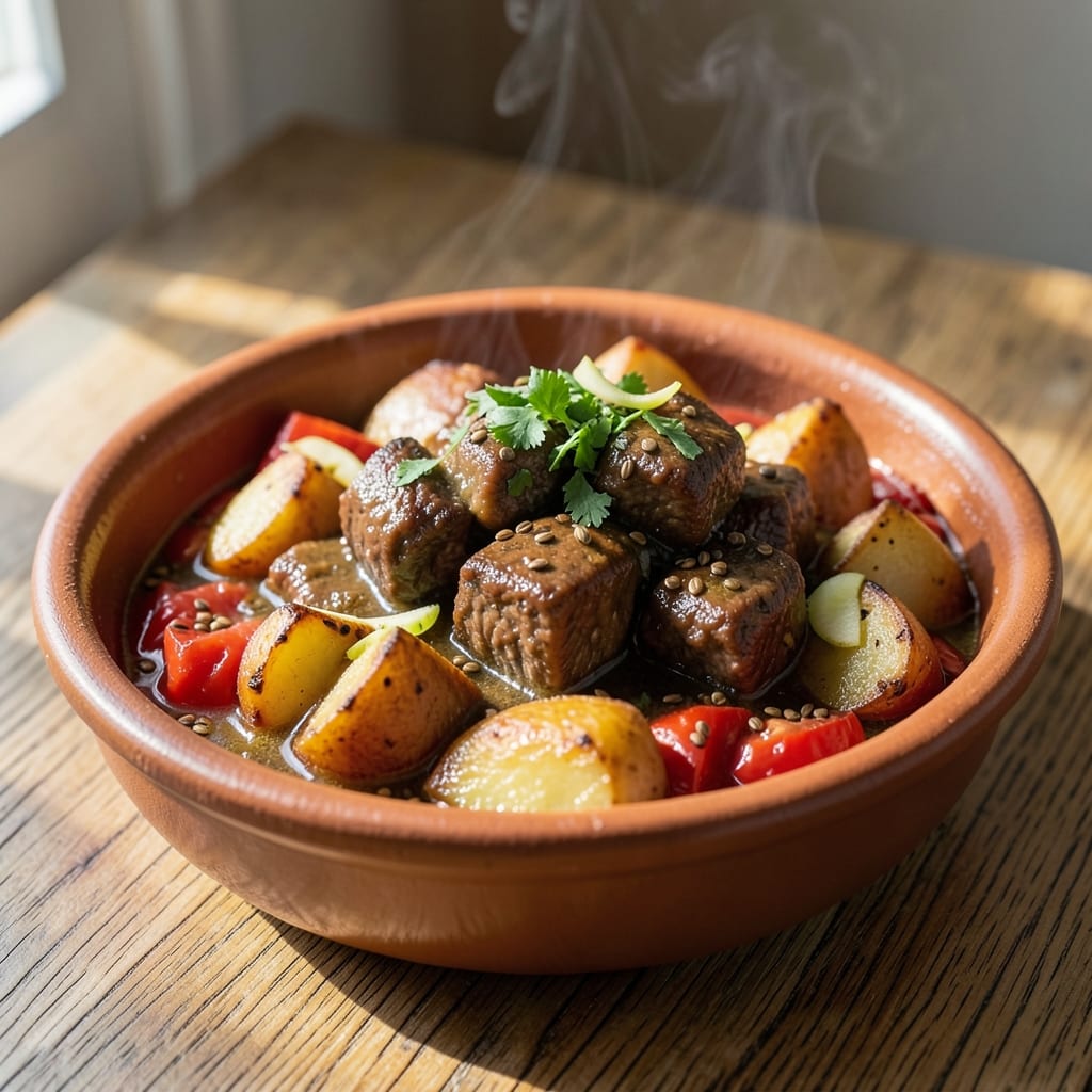 Beef Aloo Keema Recipe: Spiced Potato and Beef Simmered in Tomato Gravy