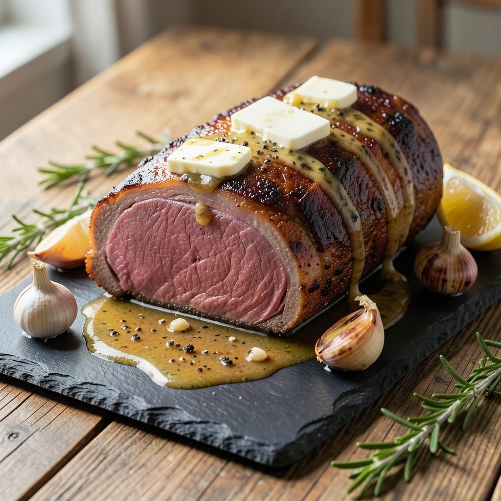 Angus Beef Sirloin Roast Recipe: Reverse-Seared Crust With Juicy Pink Heart