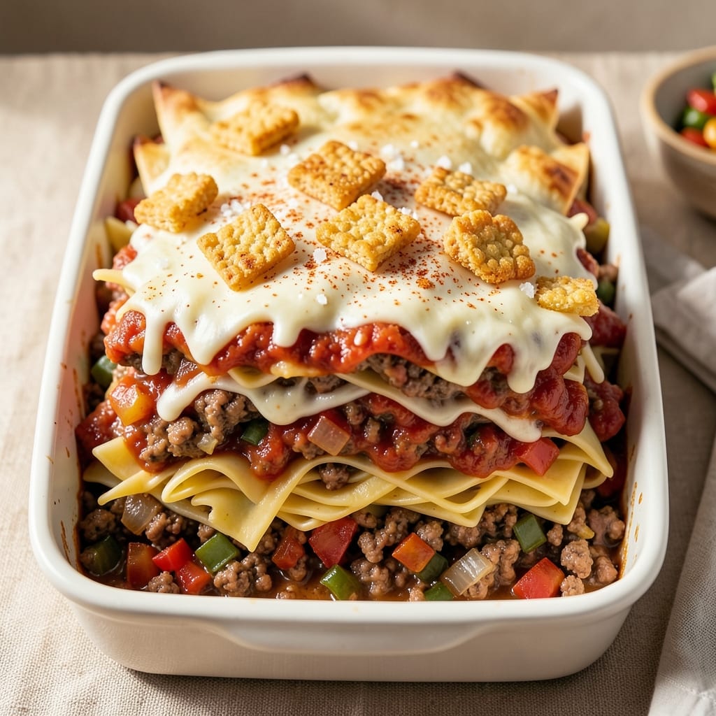 7 Layer Casserole with Ground Beef Recipe: Cheesy, Crunchy, Crowd-Pleasing Magic