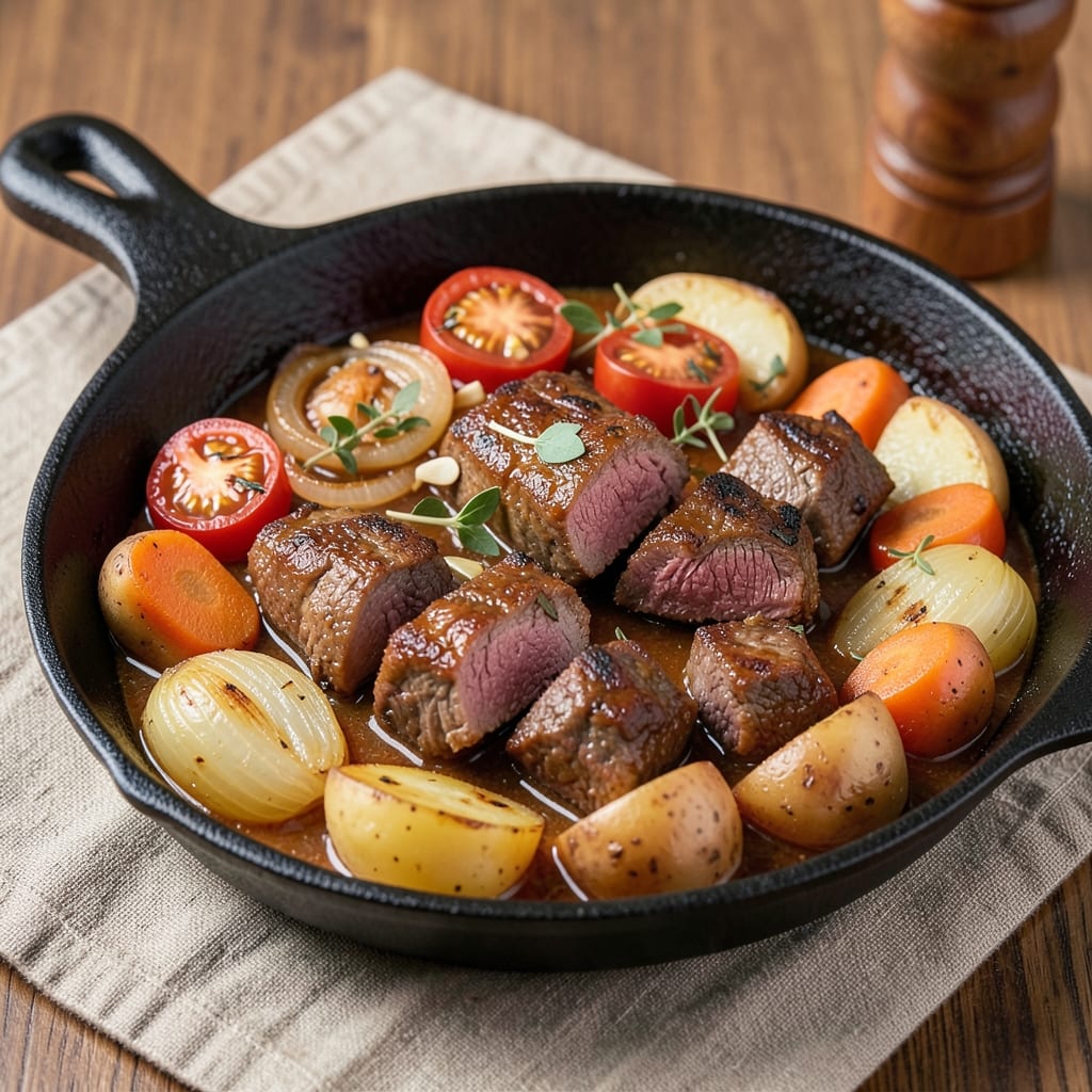 Authentic Beef Caldereta Recipe: Slow-Simmered Filipino Comfort with Crispy Potato Topping