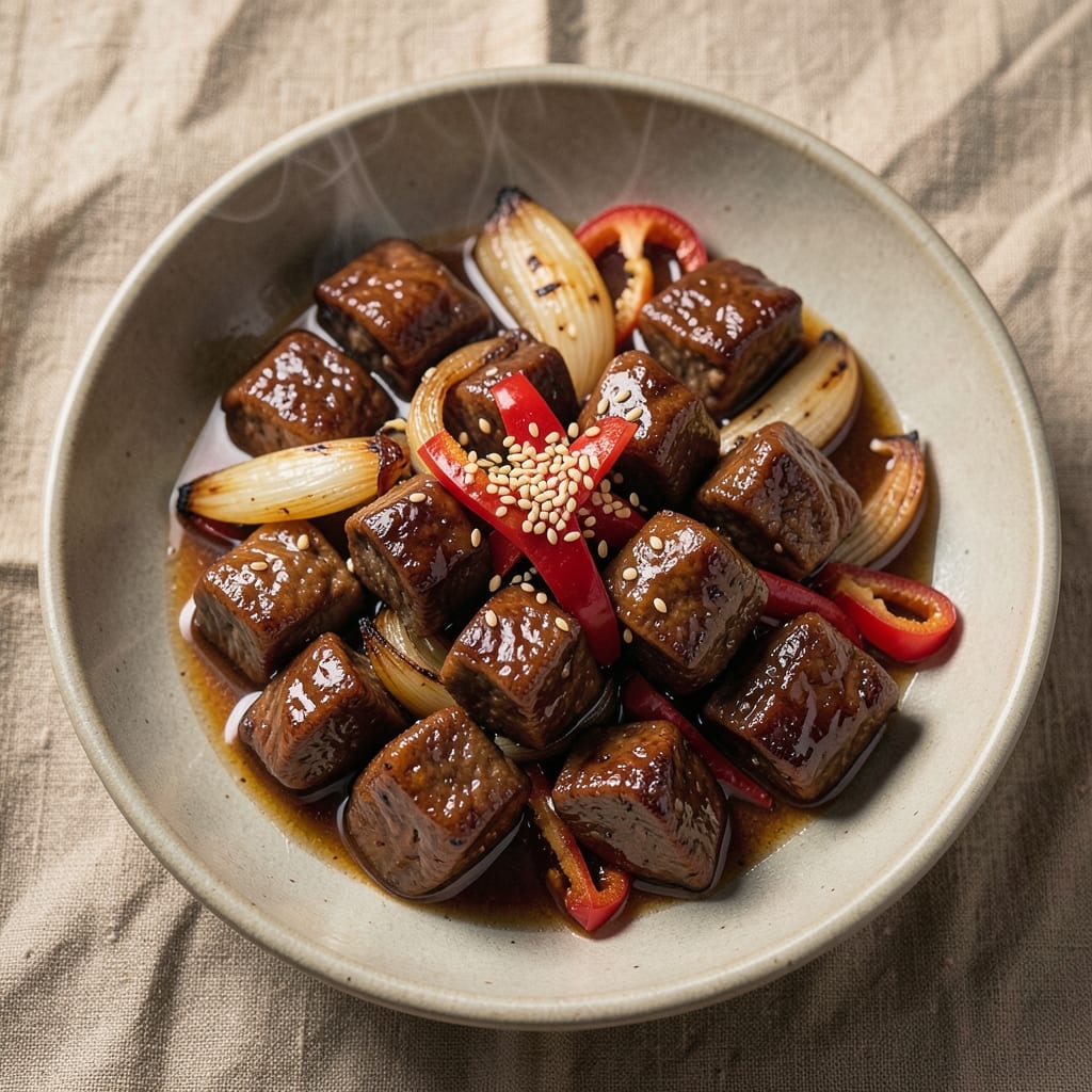 Asian Sticky Beef Recipe: Glossy Soy-Glazed Tenderness in One Pot