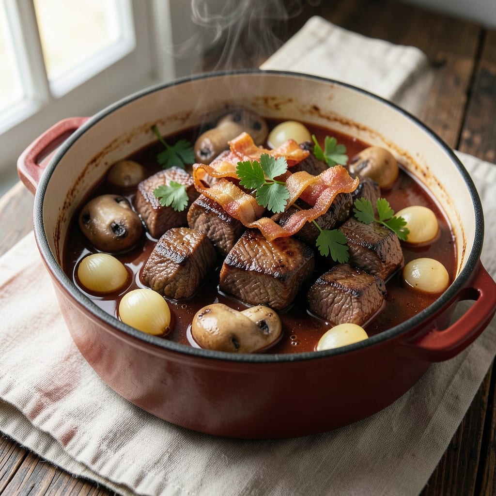 America's Test Kitchen Beef Bourguignon Recipe: Deep Umami Braise With Perfect Wine Reduction