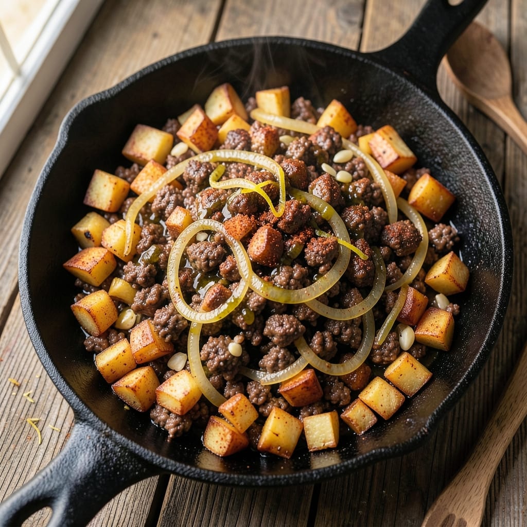 Ground Beef Potato Hash Recipe: Crispy Edges and Hearty Bites in One Skillet