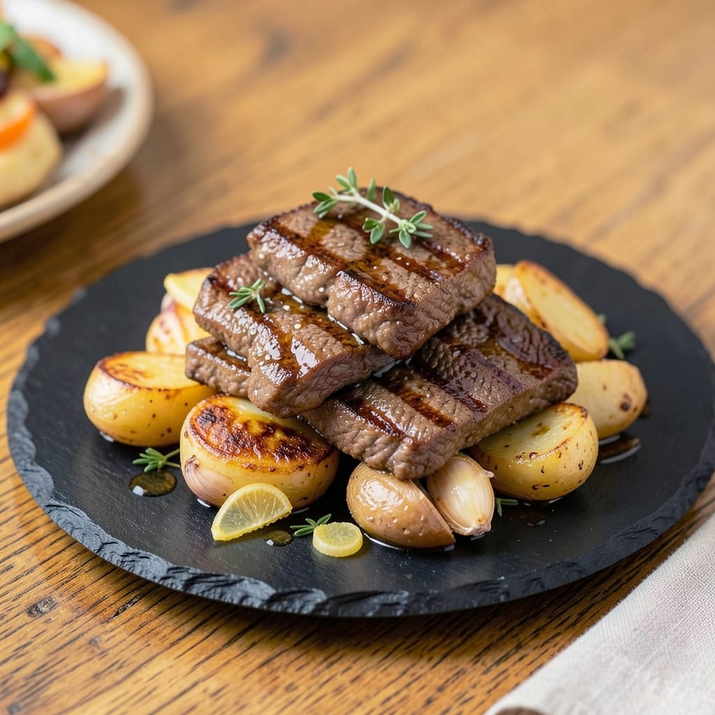 Asian Beef and Potatoes Recipe: Soy-Glazed Crunch and Silky Contrast