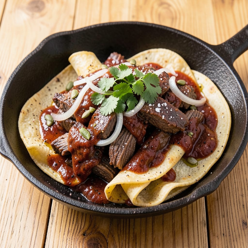 Authentic Beef Enchiladas Recipe Corn Tortillas: Smoky Chipotle and Cumin Crust Over Melted Cheese Layers