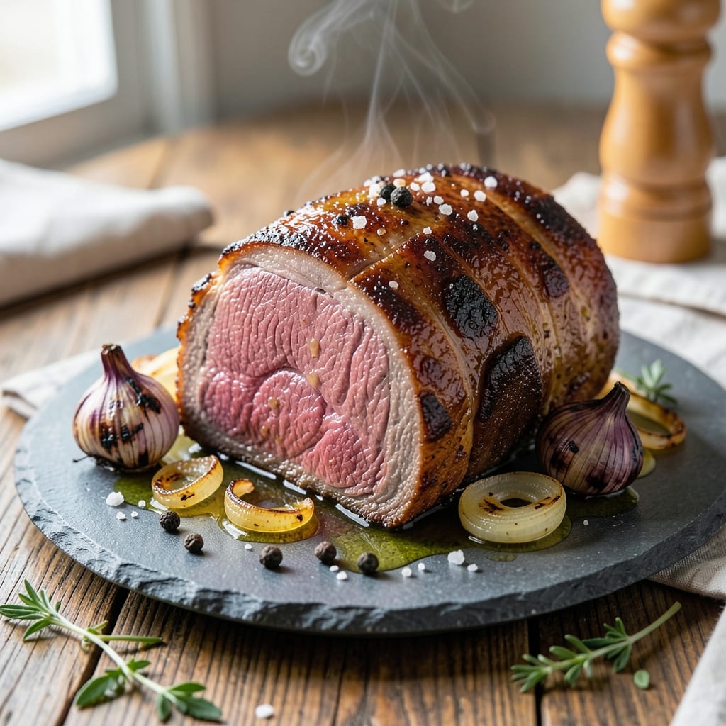 Angus Beef Sirloin Tip Roast Recipe: Reverse-Seared Crust With Buttery Interior