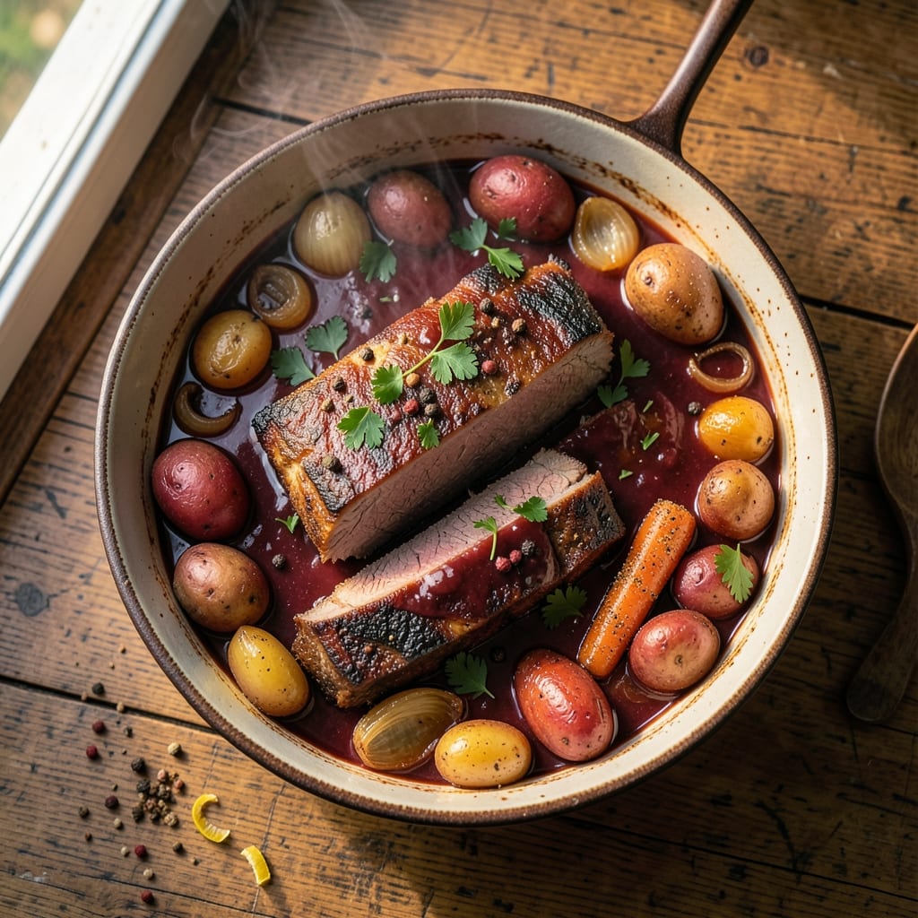 Australian Corned Beef Recipe: Slow-Braised Spice with Crispy Potato Topping