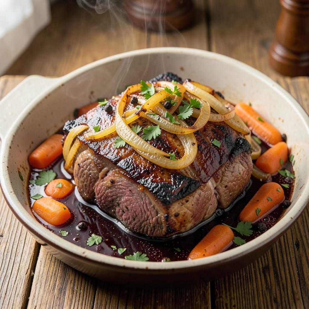 Bavarian Beef Recipe: Slow-Simmered Beer and Onion Depth