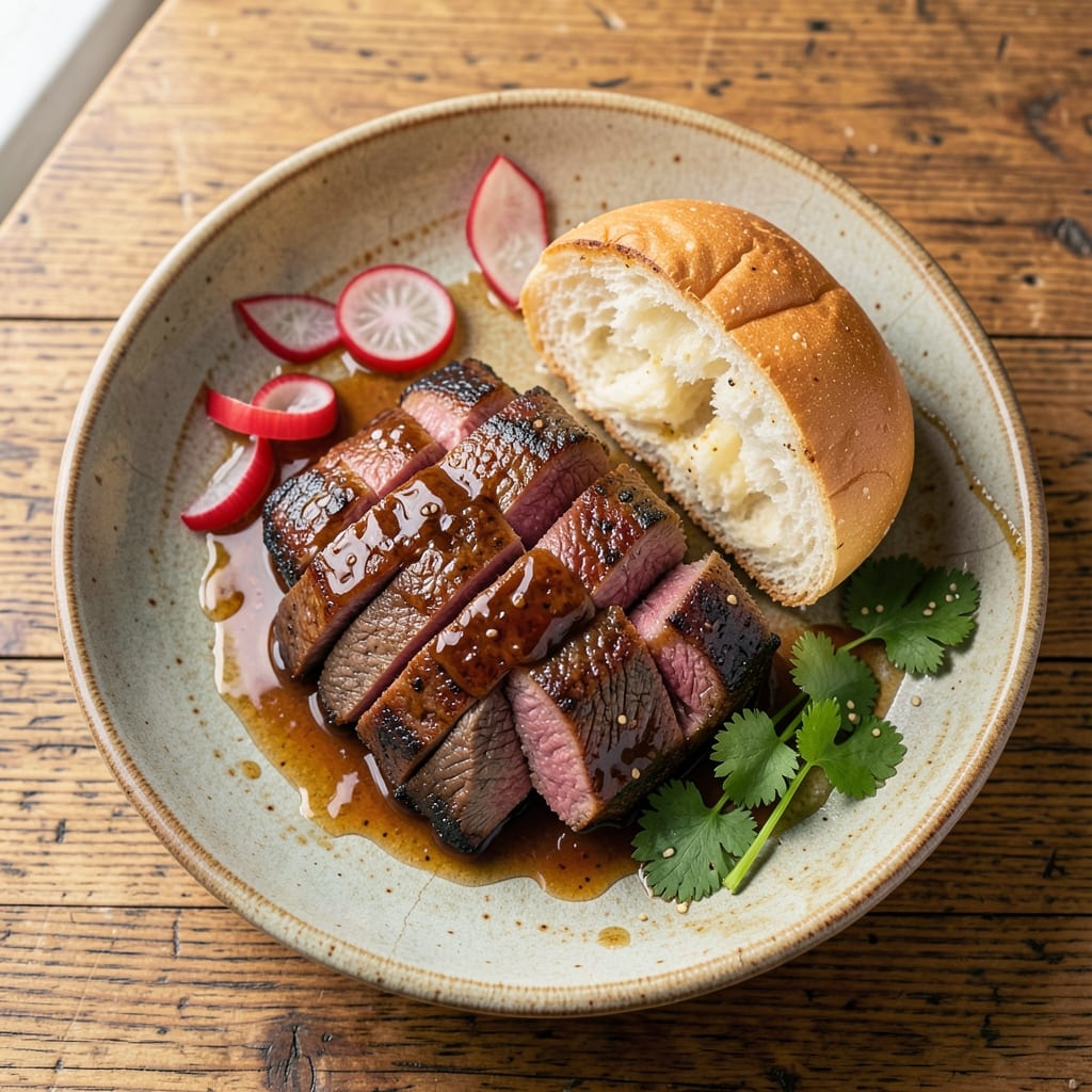 Barbecued Beef on a Bun Recipe: Smoky-Sweet Crust Meets Juicy Beef Bites