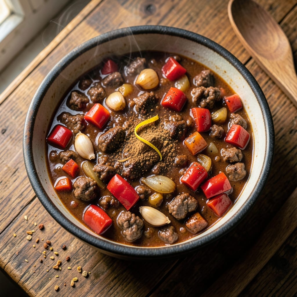 Beanless Beef Chili Recipe: Deep Umami with Smoky Cumin Heat