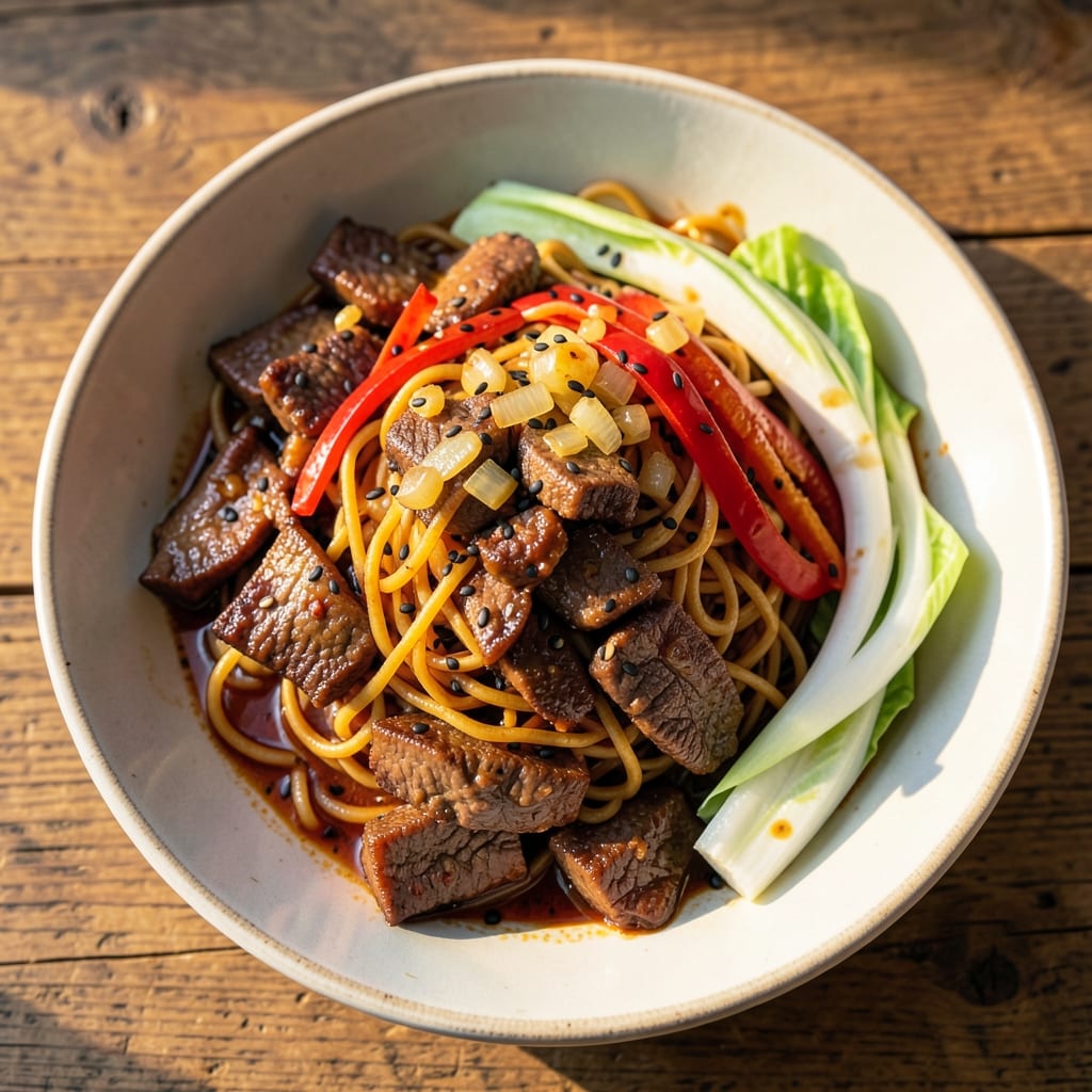 Authentic Beef Yakisoba Recipe: Wok-Tossed Noodles With Umami-Packed Sauce