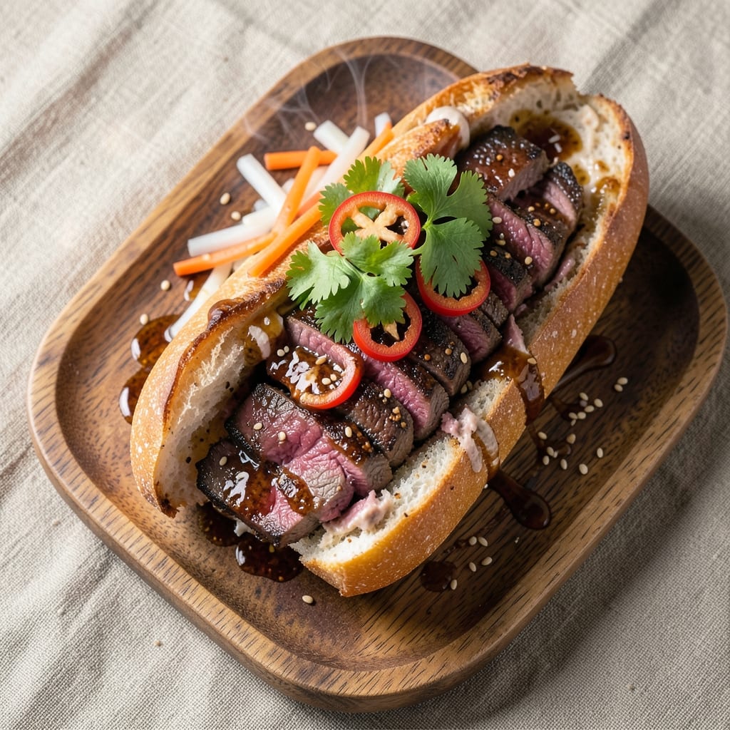 Authentic Beef Banh Mi Recipe: Crispy Baguette Hugs Vietnamese Flavor Bomb