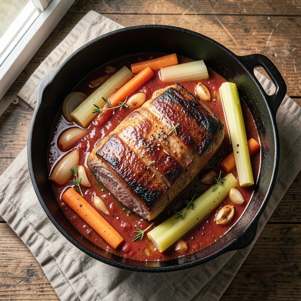 8-Hour Beef Stew Recipe: Deep Umami Crust From Slow Braising