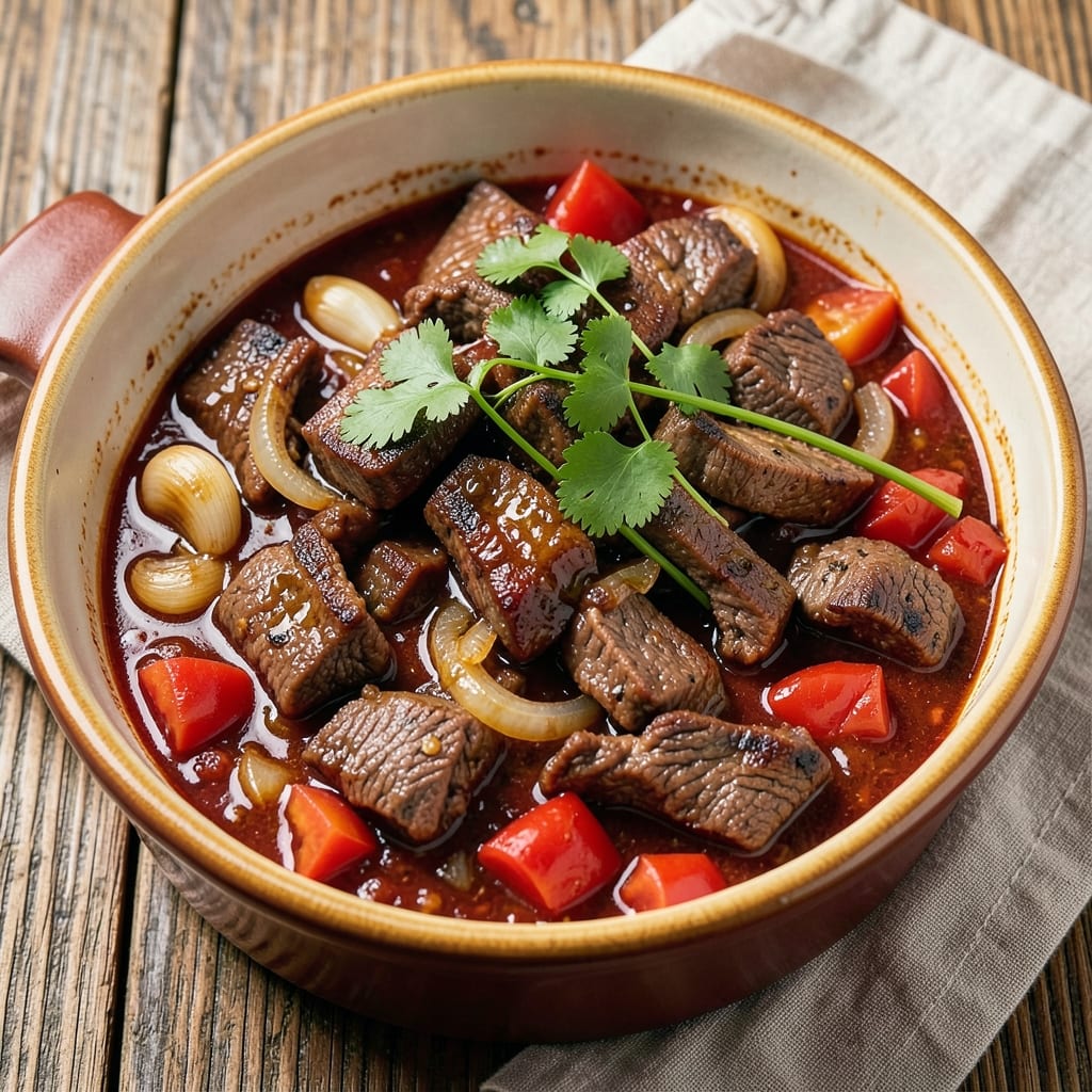 Beef Afritada Recipe in Slow Cooker: Tomato-Wine Braise That Shines in 6 Hours