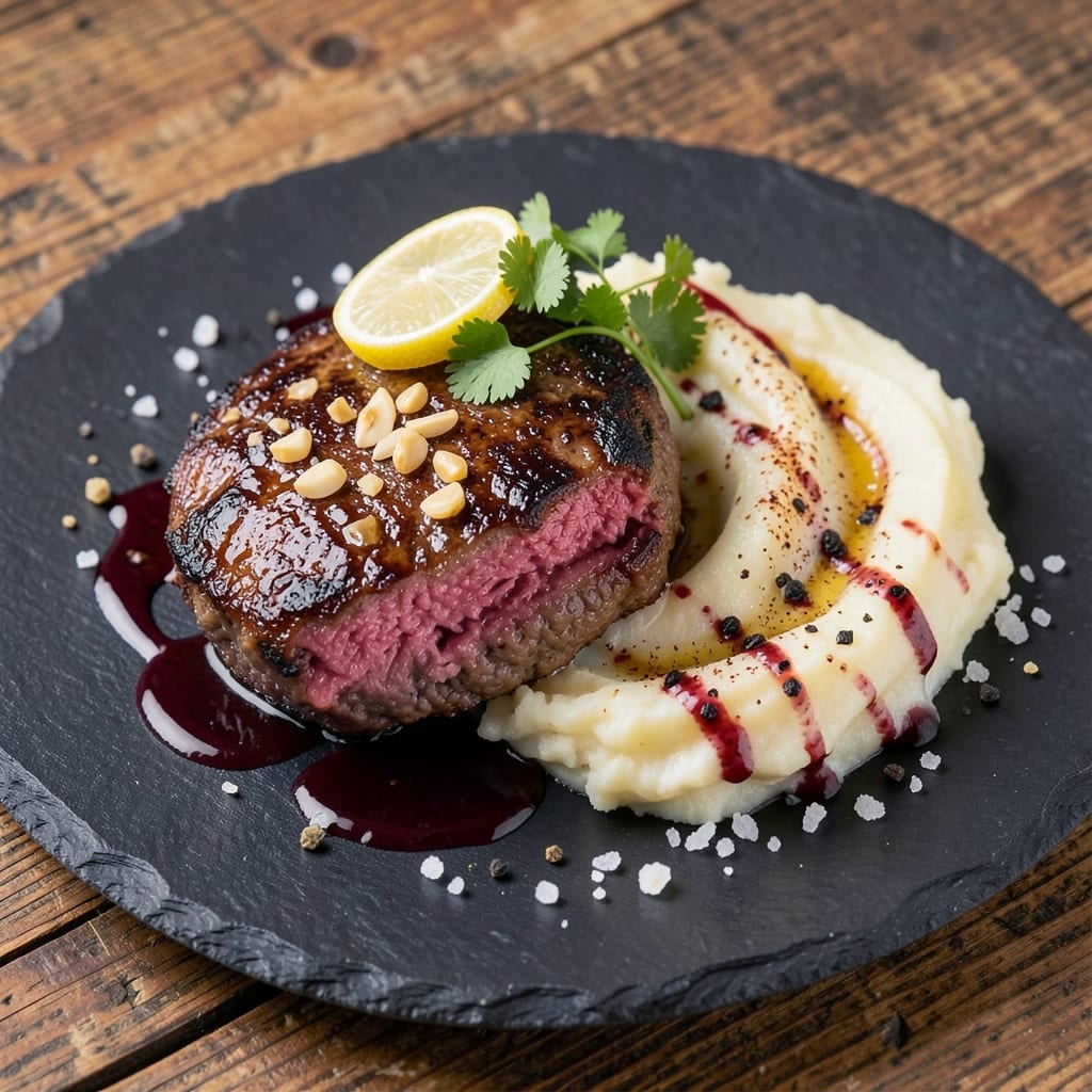 Angus Ground Beef Recipes: Smoky Garlic-Crusted Patties With Juicy Hearts