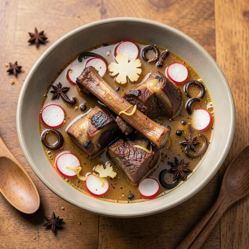 Asian Beef Bone Soup Recipe: Simmered Collagen Gold with Star Anise Depth