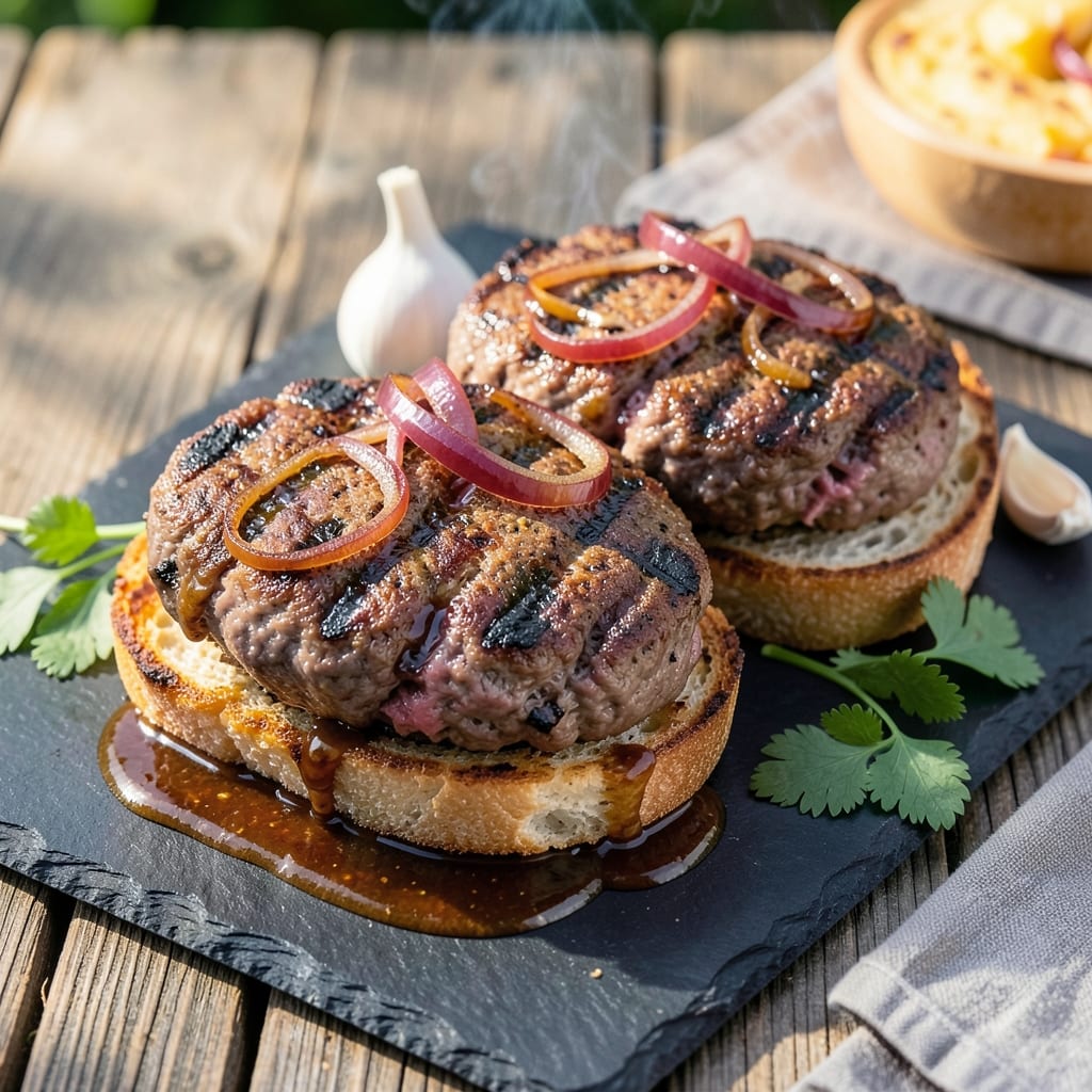 Barbecue Beef Patties Recipe: Smoky Grill-Mastered Juiciness in 20 Minutes