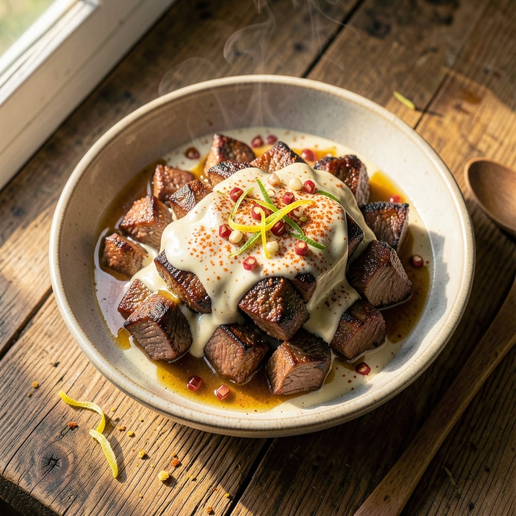 Baked Beef Shawarma Recipe: Spiced Yogurt-Marinated Crust With Tender, Char-Free Bites