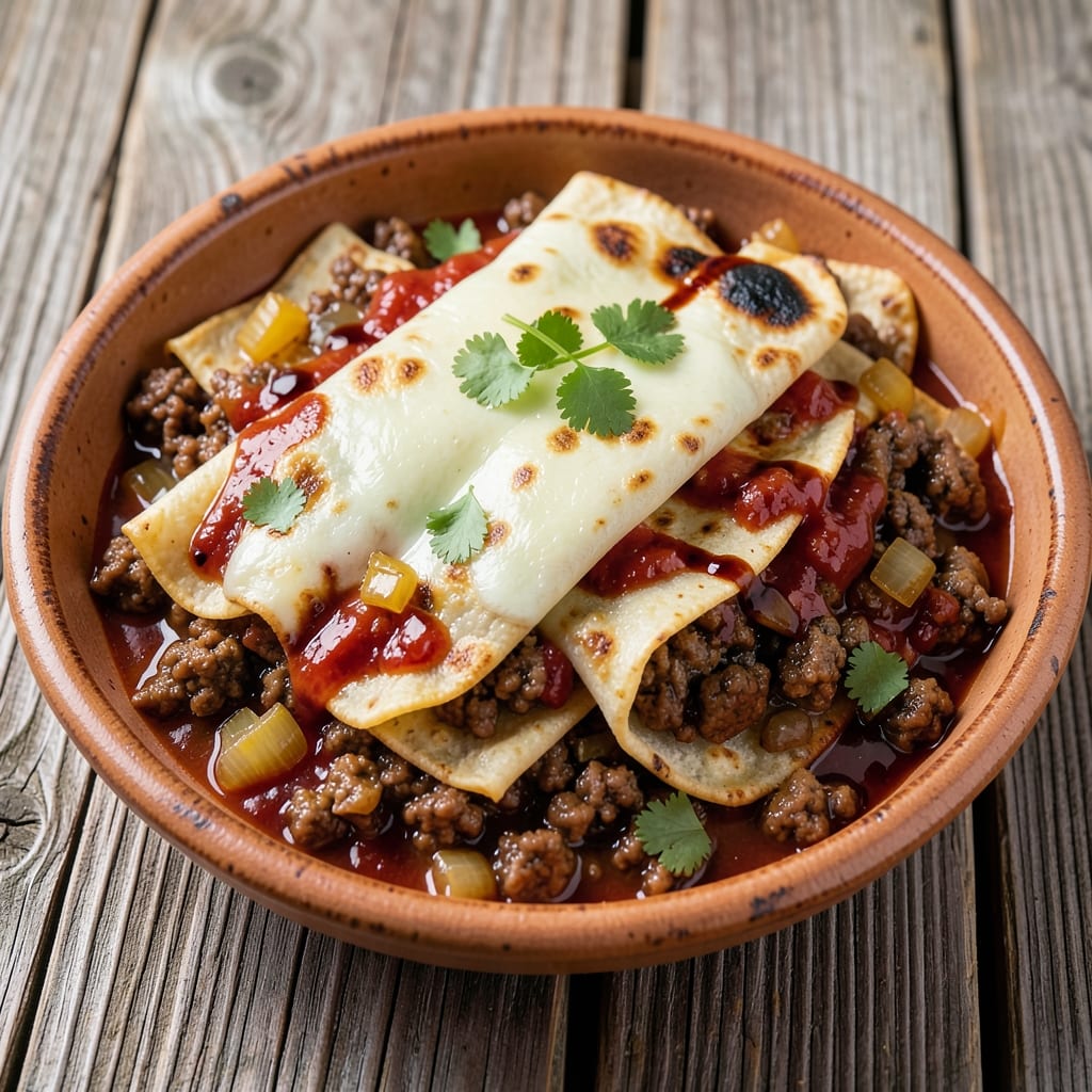 Authentic Ground Beef Enchiladas Recipe: Smoky Chipotle Cheese Hugs With Crispy Tortillas