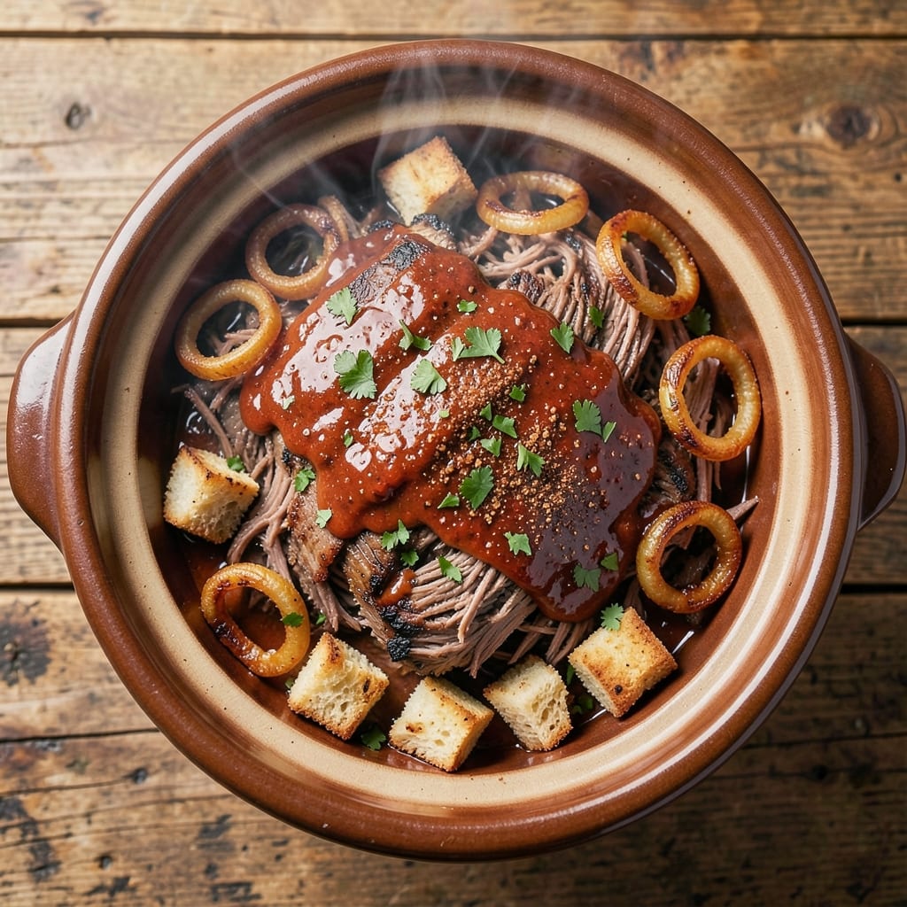BBQ Pulled Beef Crock Pot Recipe: Smoky-Sweet Fall-Apart Tenderness
