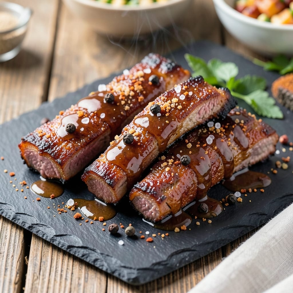 BBQ Beef Finger Ribs Recipe: Smoky Dry-Rub Crunch Meets Juicy Pink Hearts
