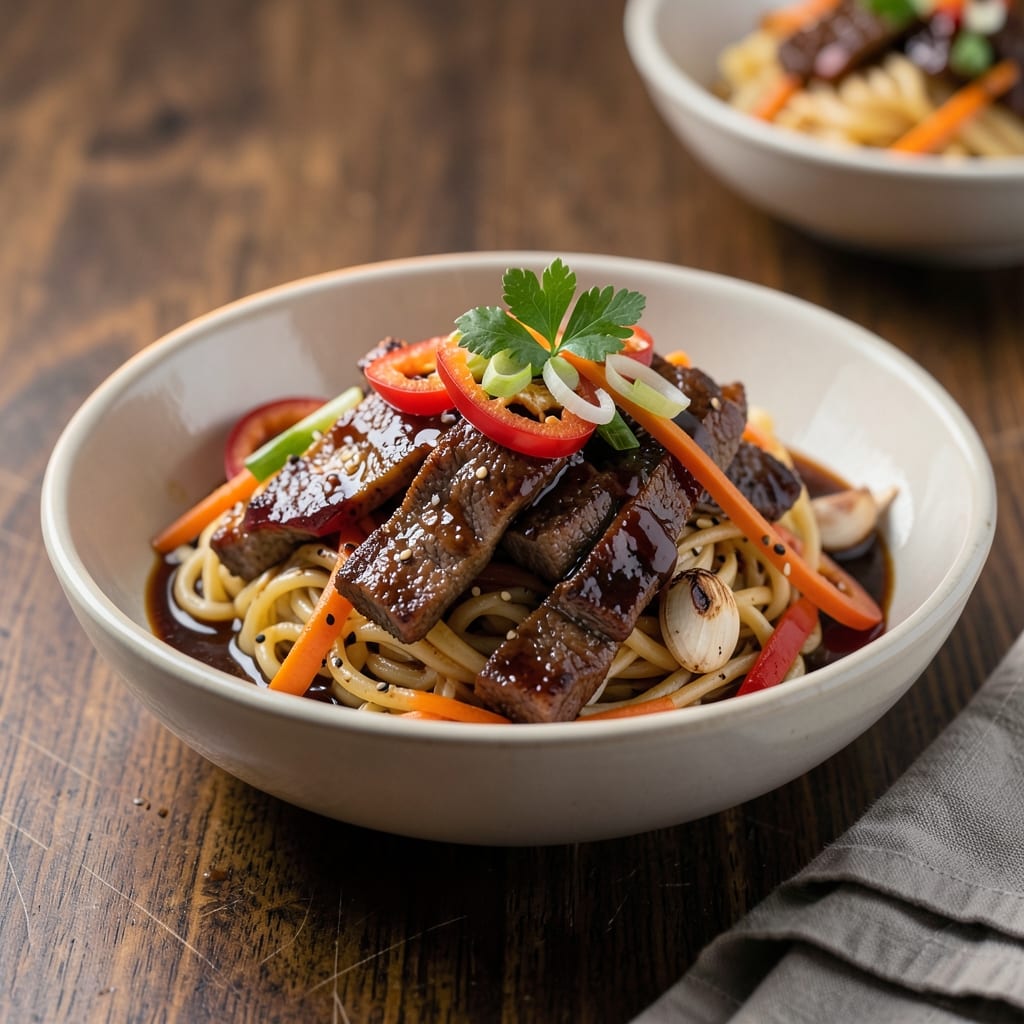 BBQ Beef Noodles Recipe: Smoky-Sweet Wok Heat in 20 Minutes