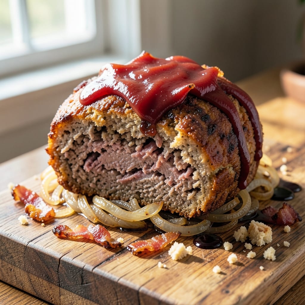 Beef and Bacon Meatloaf Recipe: Smoky Crust, Juicy Core, One-Pan Magic
