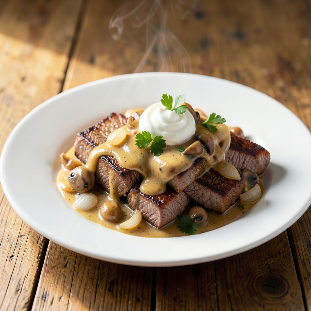 Aldi Beef Stroganoff Recipe: Sour Cream Velvety With Tender Beef in 30 Minutes