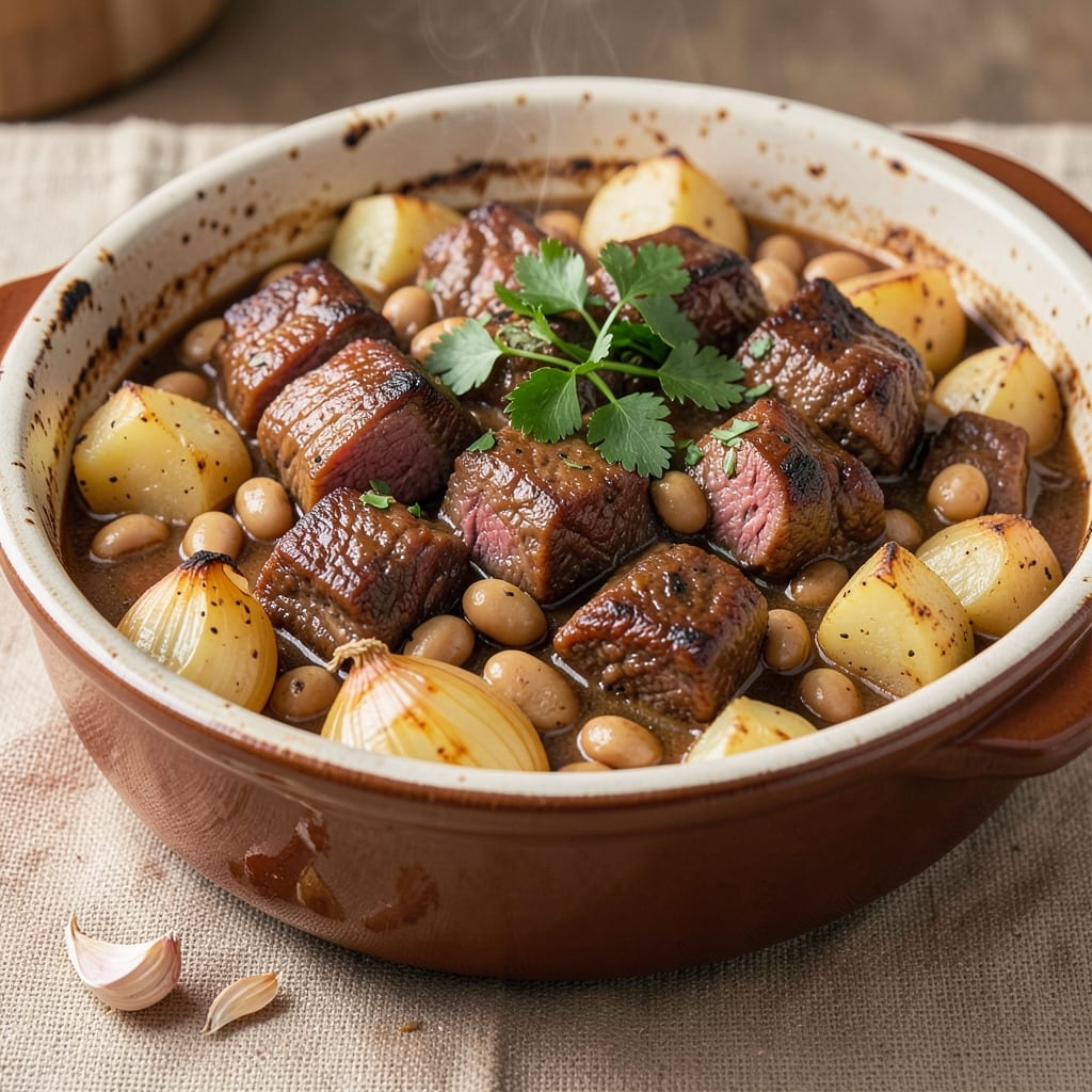 Beans and Beef Crock Pot Recipe: Slow-Simmered Spice and Sweetness With Melty Potatoes