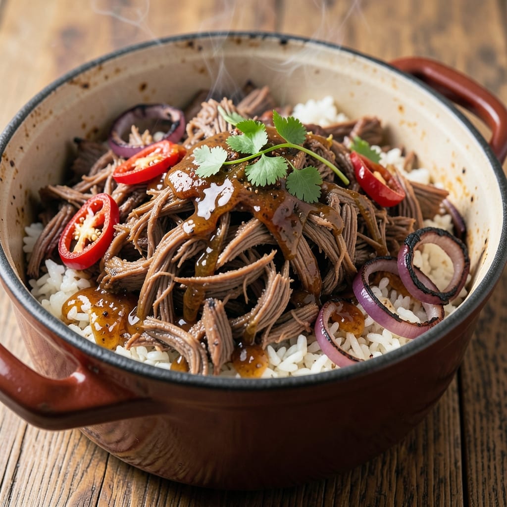 BBQ Shredded Beef Crock Pot Recipe: Smoky-Sweet Pull-Apart Tenderness in 6 Hours